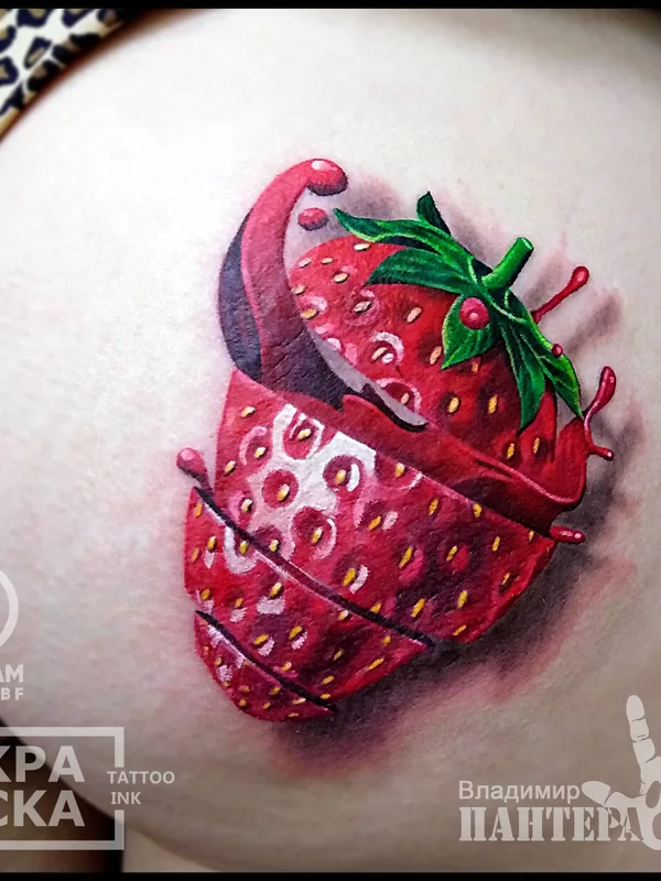 female color realism Tatuagem em hip #32565 | Tatuador Владимир ПАНТЕРА Королев
