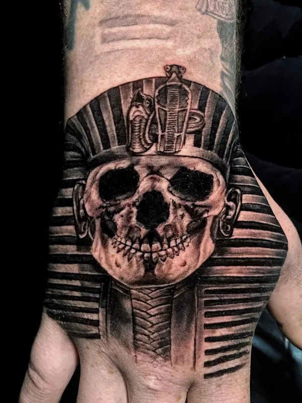 black and grey black and grey tattoo on back of hand #42501 | Tattoo Artist Yurii Petrov Tattoo
