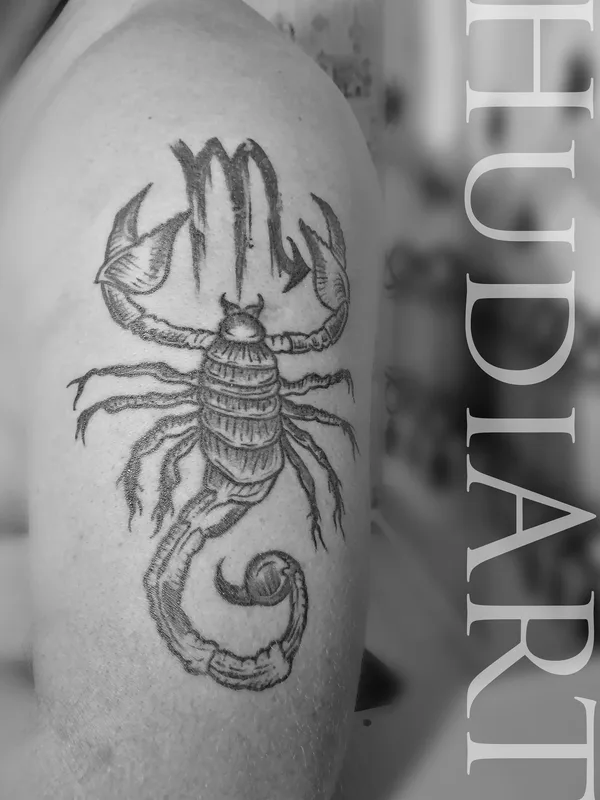 black and grey blackwork татуировка на shoulder #37873 | Тату мастер HudiART