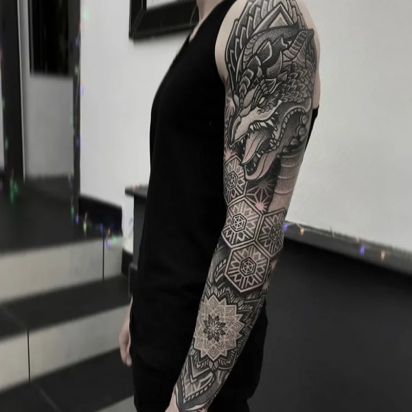 Dotwork tattoo by Никита Шероухов in Moscow