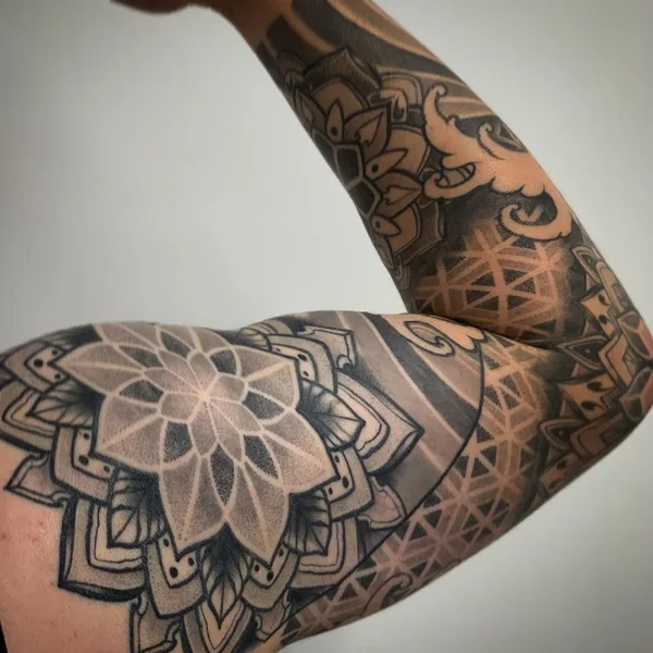 Dotwork tattoo by Aston Reynolds in Colchester
