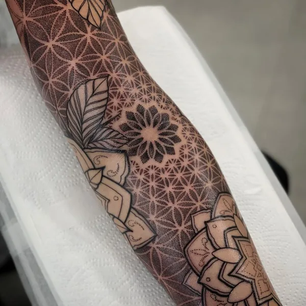 Dotwork tattoo by Aston Reynolds in Colchester