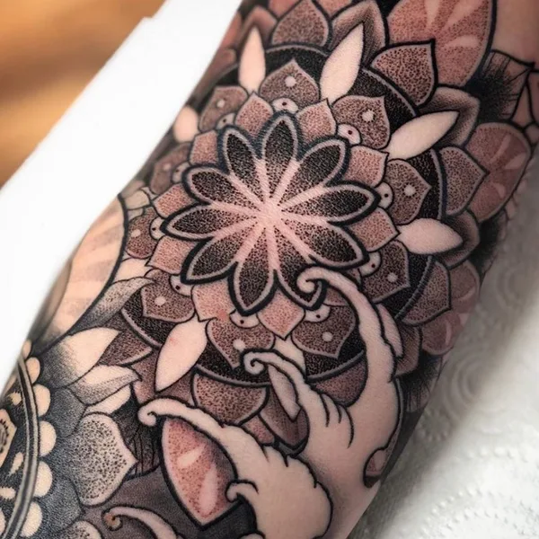 Dotwork tattoo by Aston Reynolds in Colchester