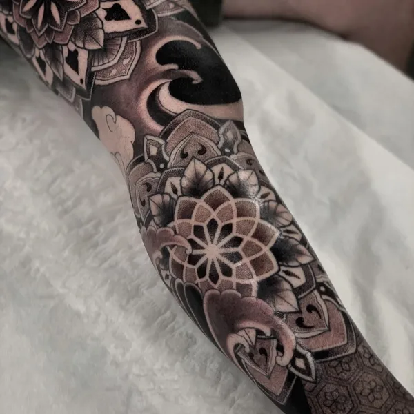 Dotwork tattoo by Aston Reynolds in Colchester