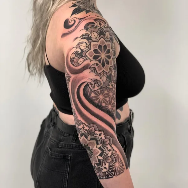 Dotwork tattoo by Aston Reynolds in Colchester