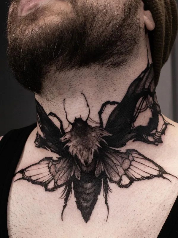 Graphic tattoo by Helena Zolotykh in Wrocław
