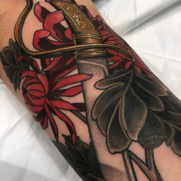 Neo Traditional tattoo by Purps Tattoo in Perth