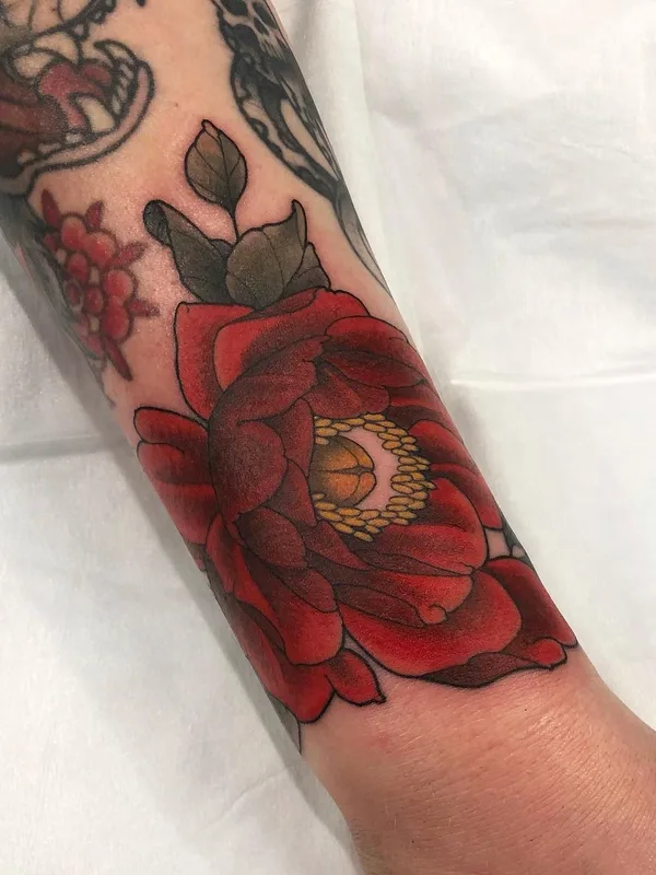 color traditional Tatuaggio su forearm #46048 | Tatuatore Purps Tattoo
