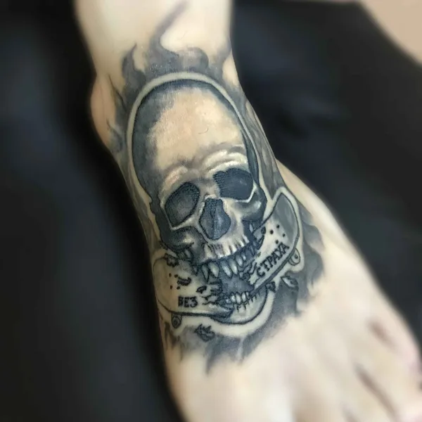 Нью Скул tattoo by Веглин Олег in Пермь