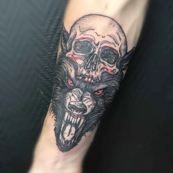 Нью Скул tattoo by Веглин Олег in Пермь