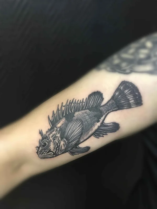 black and grey black and grey tattoo on forearm #18753 | Tattoo Artist Веглин Олег