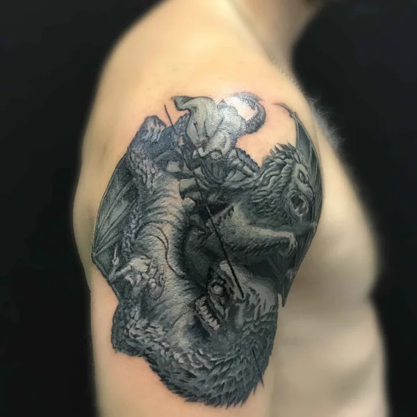 Нью Скул tattoo by Веглин Олег in Пермь