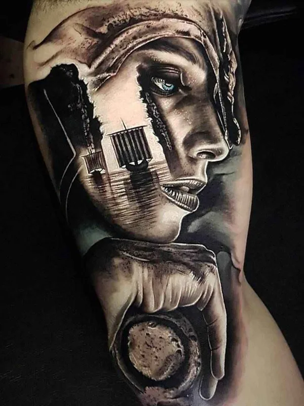 Авторская tattoo by Benji Roketlauncha Ortega in Sydney