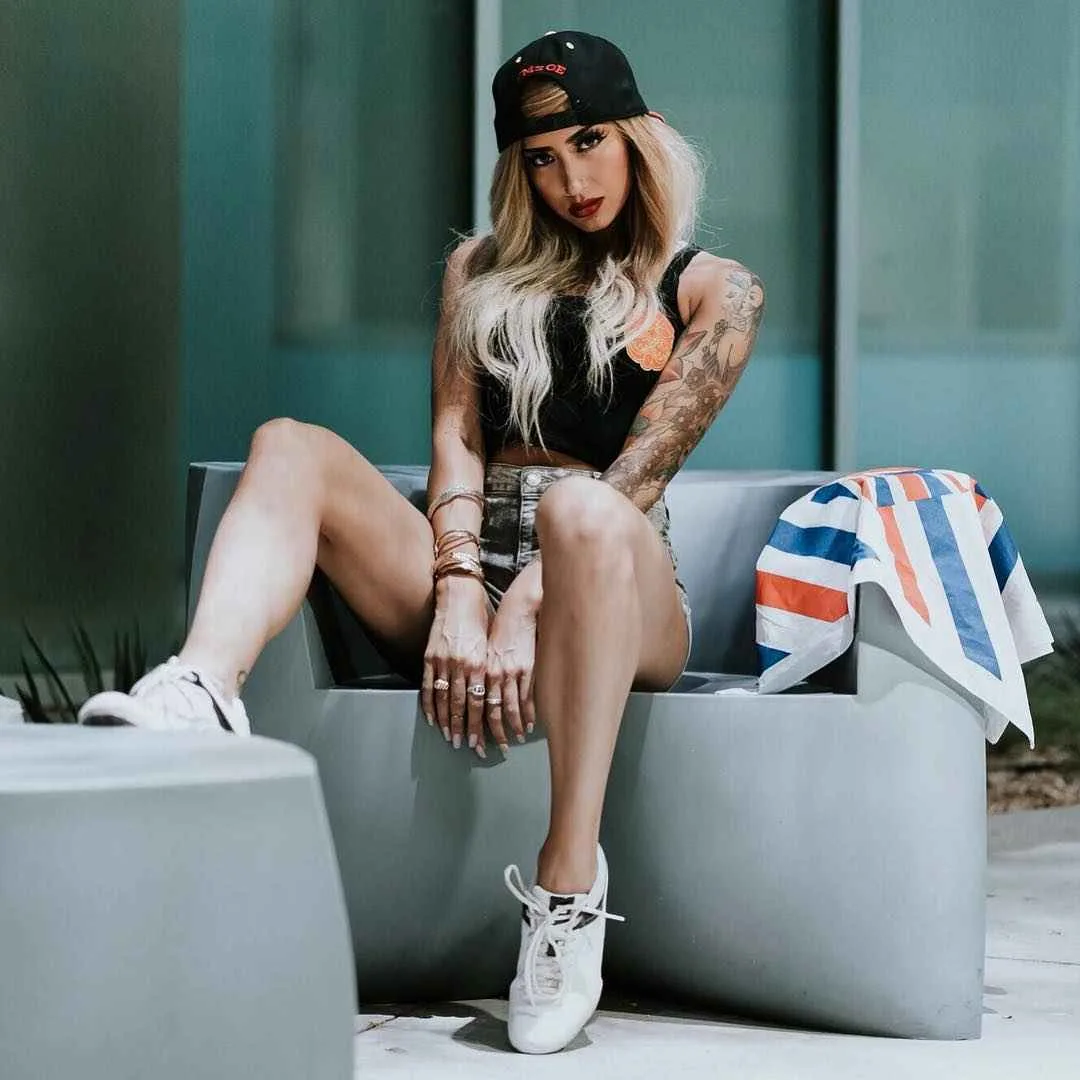 Тату модель Allison Green , альтернативная фотомодель, татуированная девушка | Лас Вегас, США