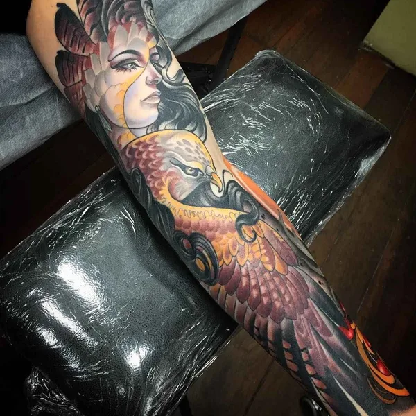 Neo Traditional tattoo by Kat Abdy in Perth