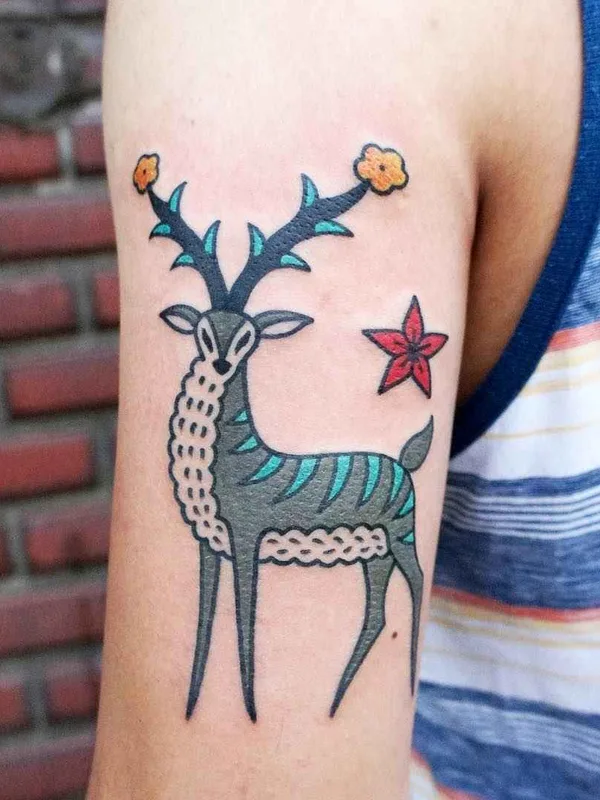 color illustrative 타투 부위 upper arm #18801 | 타투이스트 Kimsany