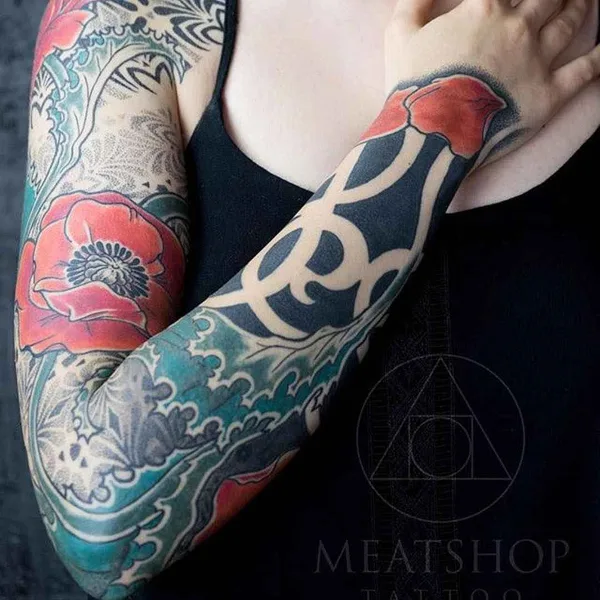 Dotwork tattoo by Inga Hannarr in Barcelona