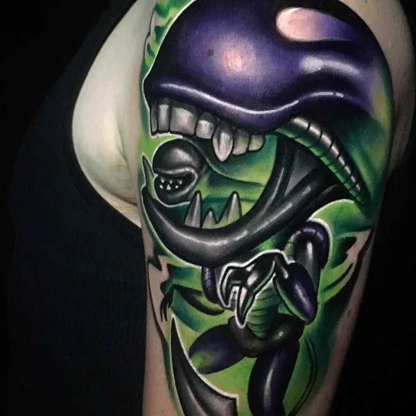 Neo Traditional tattoo by Josh Herman