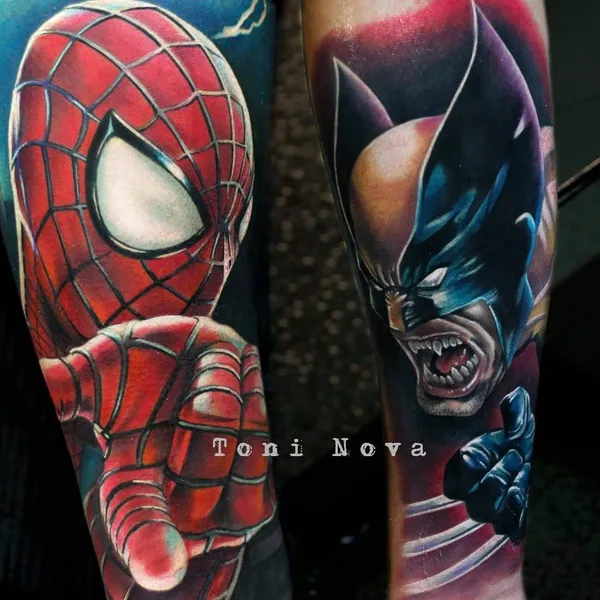Portrait tattoo by Toni Nova in Barcelona