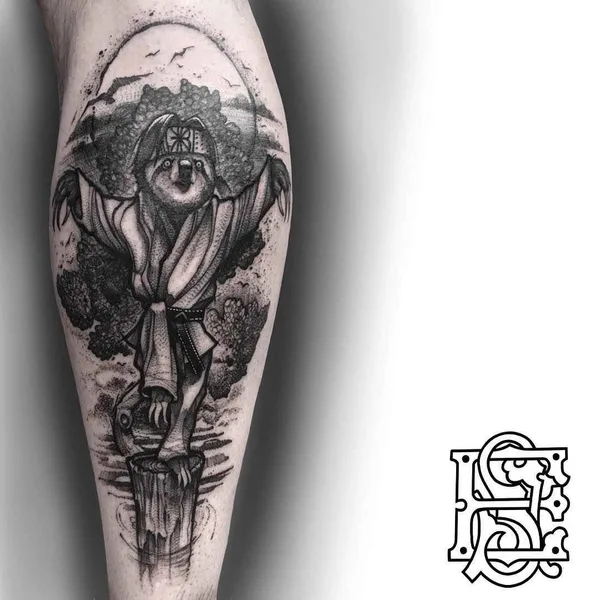Dotwork tattoo by Eddie Stacey