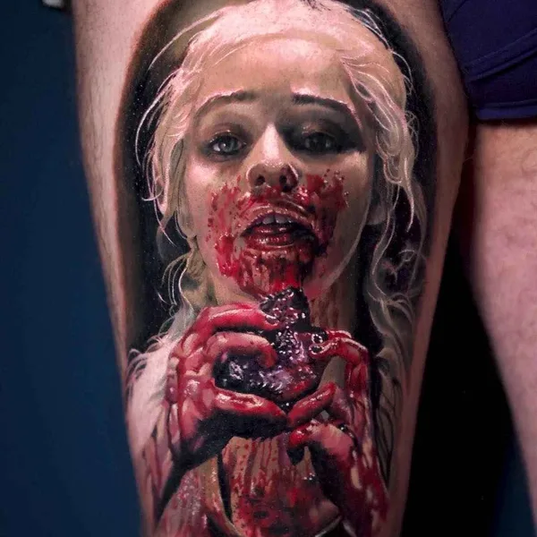 Авторская tattoo by Michael Taguet in Saint-Chamond