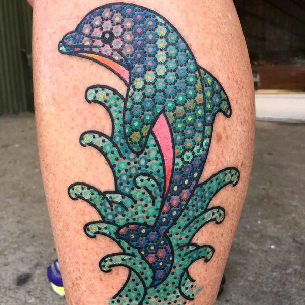 Abstract tattoo by Tomas Garcia in Barcelona
