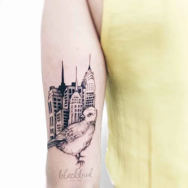 Акварель tattoo by Luiza Oliveira