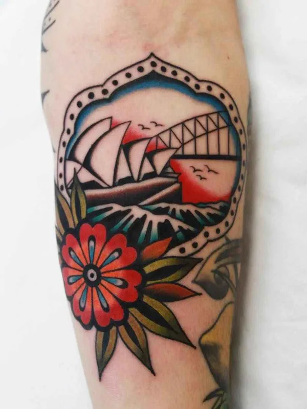 color traditional tatuaje en forearm #12012 | Tatuador Vic James