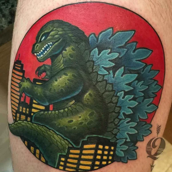 Нью Скул tattoo by Evan Qualls
