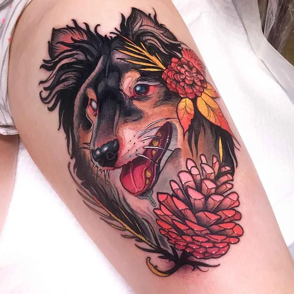 Neo Traditional tattoo by Isnard Barbosa in Dublin