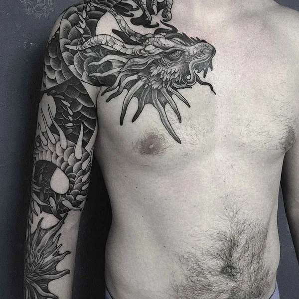 Dotwork tattoo by Кристина Дармаева in Saint Petersburg