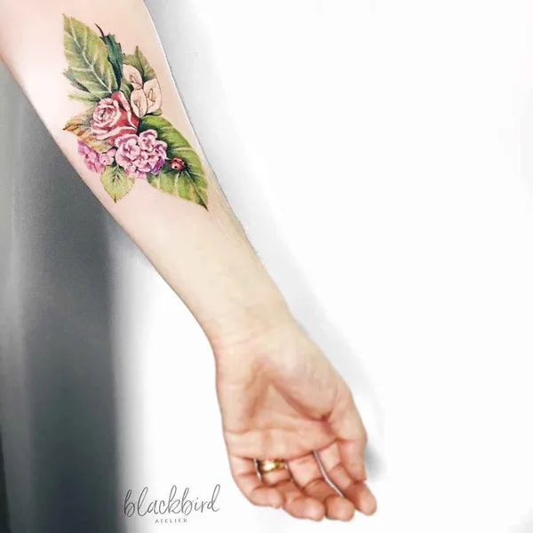 Акварель tattoo by Luiza Oliveira
