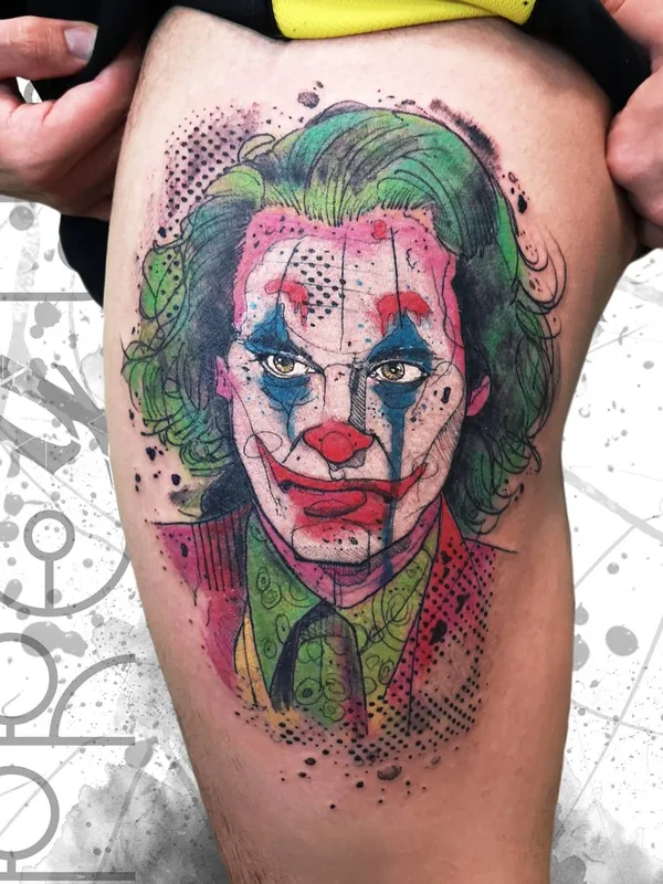 color illustrative татуировка на thigh #34575 | Тату мастер Alex Prequel