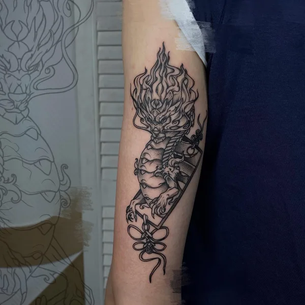 Graphic tattoo by Мария Малевич in Нижний Новгород