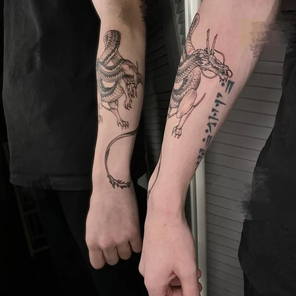Graphic tattoo by Мария Малевич in Нижний Новгород