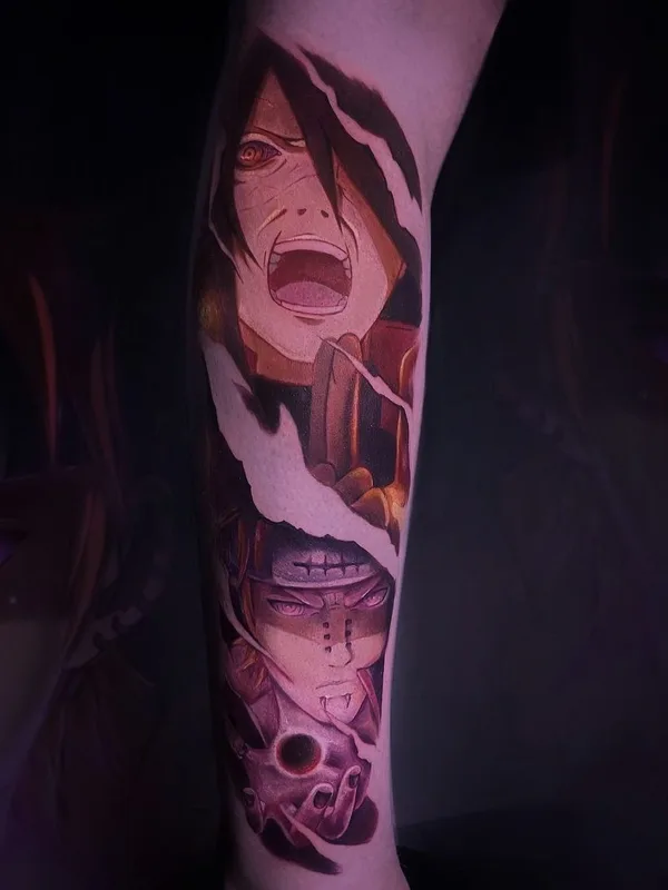 color anime tatouage sur forearm #48607 | Artiste tatoueur Оксана Панова
