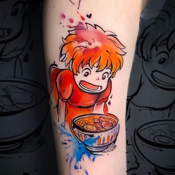 New School tattoo by Оксана Панова in Екатеринбург