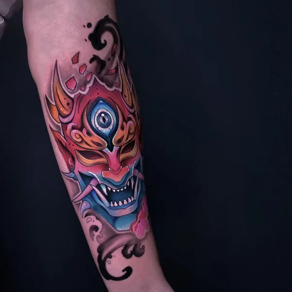New School tattoo by Оксана Панова in Екатеринбург