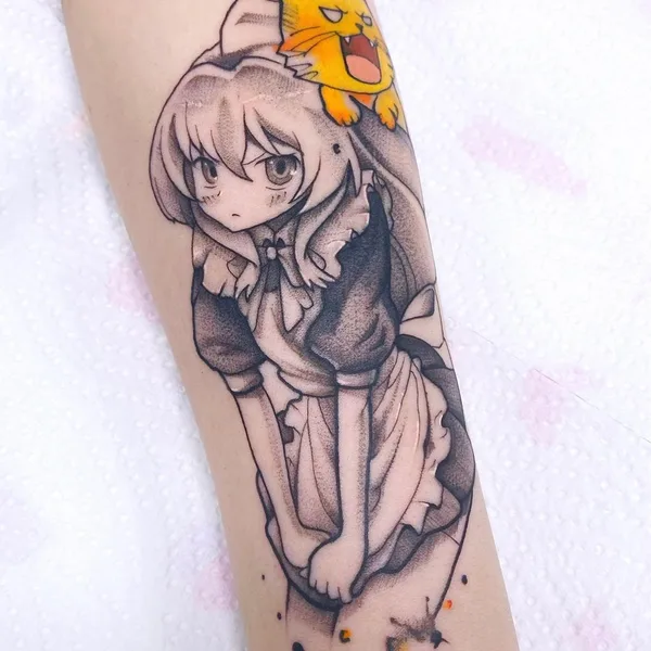 New School tattoo by Оксана Панова in Екатеринбург