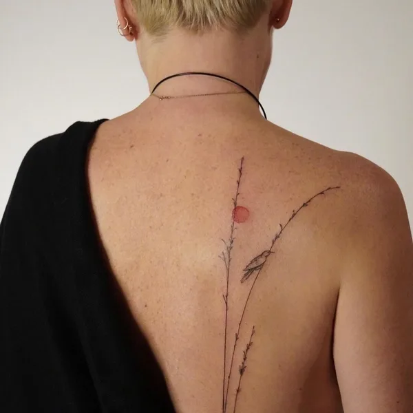 Feminine tattoo by Алла Ягупова in Екатеринбург