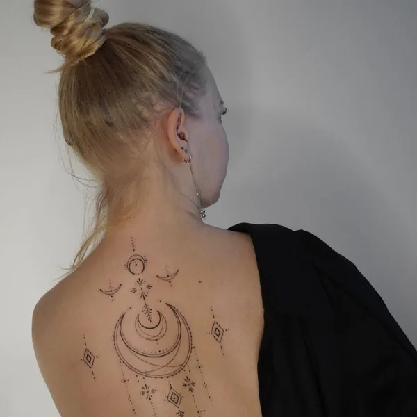 Feminine tattoo by Алла Ягупова in Екатеринбург