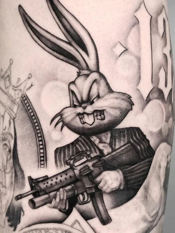 black and grey chicano Tatuaggio su forearm #48743 | Tatuatore Артём Чеканин