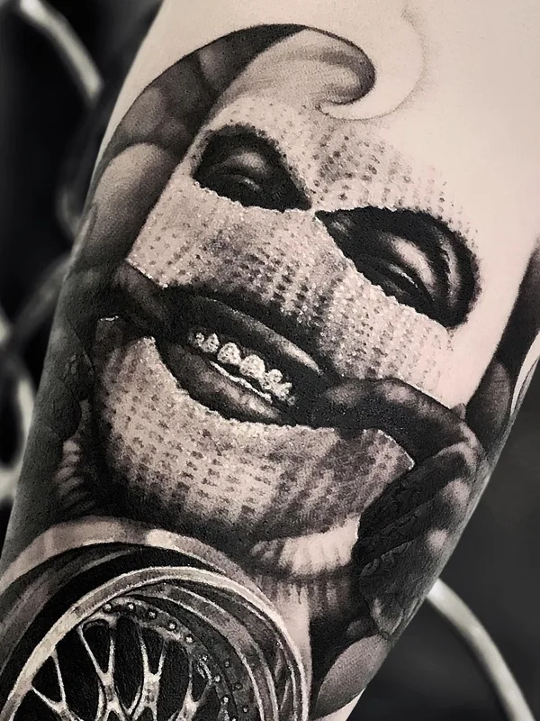 black and grey black and grey Tatuaggio su forearm #48738 | Tatuatore Артём Чеканин