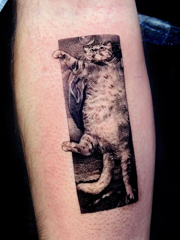 black and grey black and grey Tatuaggio su forearm #48770 | Tatuatore Любовь Котова