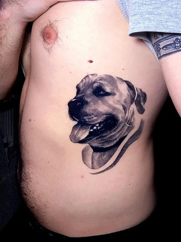 male black and grey realism Tatuaggio su side #48761 | Tatuatore Любовь Котова