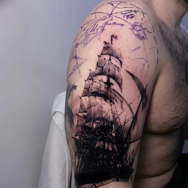 Graphic tattoo by Любовь Котова in Нижний Новгород