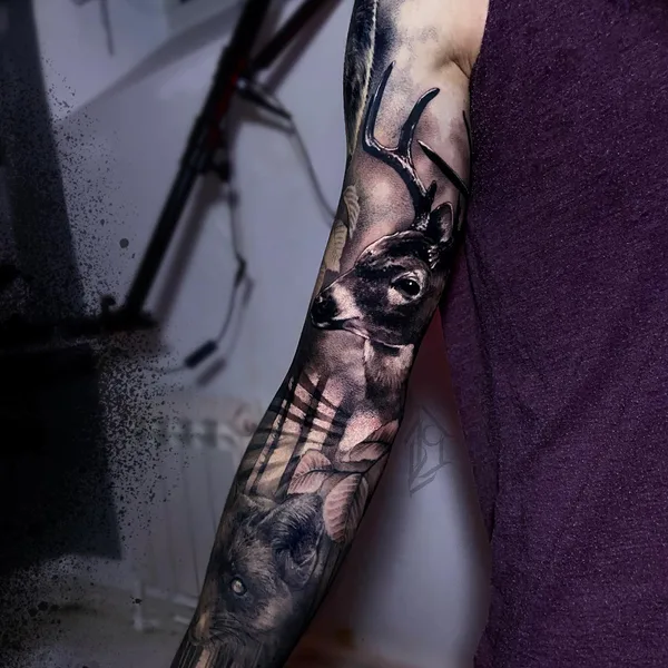 Graphic tattoo by Любовь Котова in Нижний Новгород