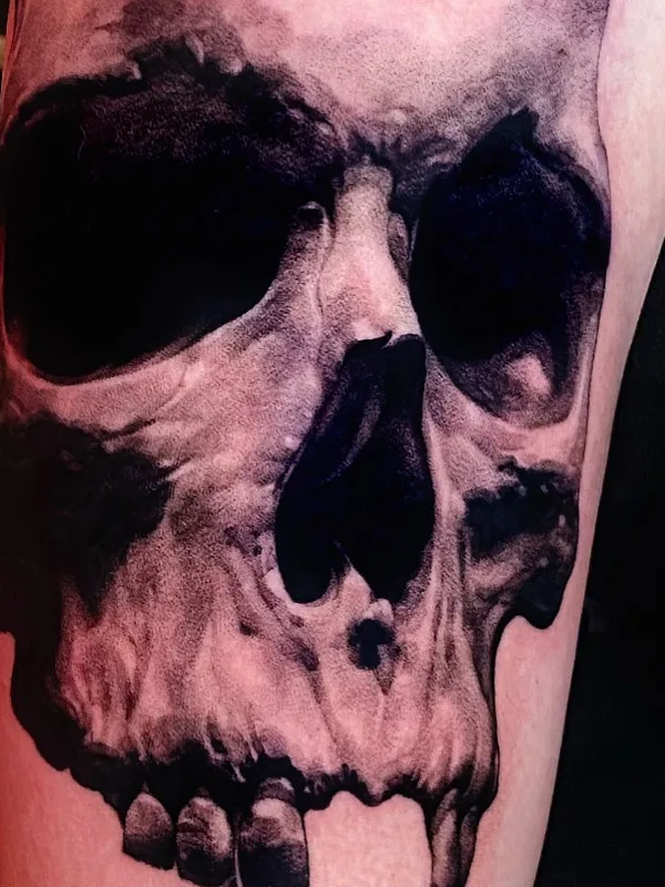 black and grey black and grey Tatuaggio su forearm #48767 | Tatuatore Любовь Котова