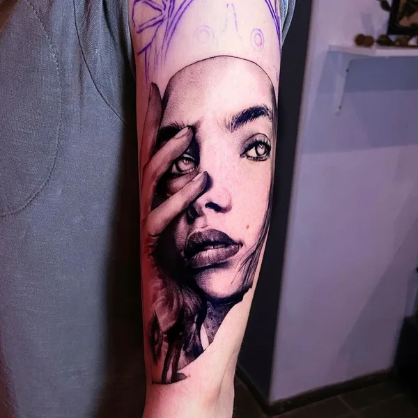 Graphic tattoo by Любовь Котова in Нижний Новгород