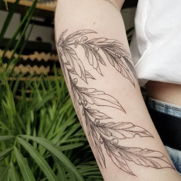 engraving tattoo by Юлия in Нижний Новгород